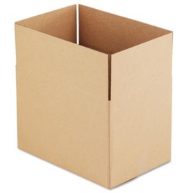 General Supply Brown Corrugated - Fixed-Depth Shipping Boxes, 18" L x 12" W x 12" H, 25/Bundle