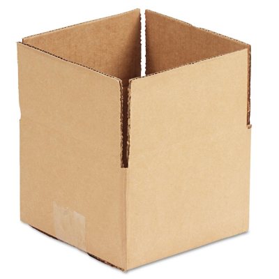 General Supply Brown Corrugated - Fixed-Depth Shipping Boxes, 6l x 6w x 4h, 25/Bundle