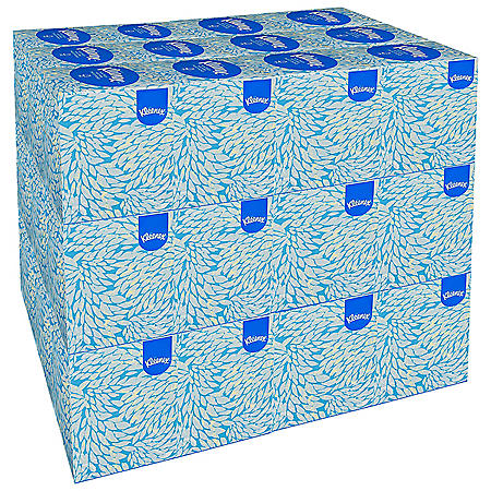 Kleenex Boutique White Facial Tissue for Business, 2-Ply, Pop-Up Box (95 sheets/box, 36 boxes)