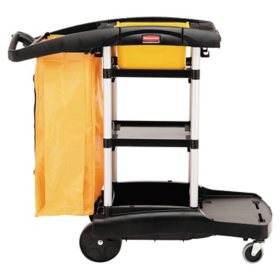 Rubbermaid Commercial High Capacity Janitor Cart + Accessories 