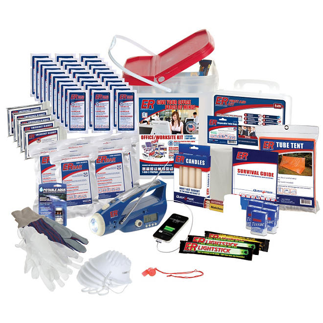 ER Home/Office/Worksite Survival Kit (5 person, 3 day supply)