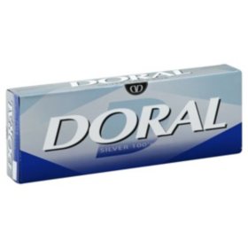 Doral Silver 100 Box (20 ct., 10 pk.)