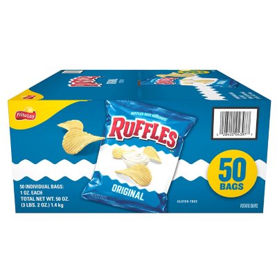 UPC 028400043977 product image for Ruffles Original Potato Chips Multipack (1 oz, 50 ct.) | upcitemdb.com