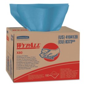 WypAll X80 Heavy Duty Hydroknit Cloths in Brag Box (160 Cloths/Box)
