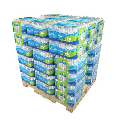 Member's Mark Purified Drinking Water Pallet (40 bottles per case, 48  cases) - Sam's Club