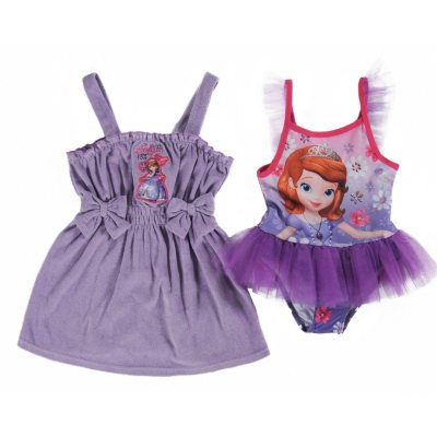 Sofia the First 1 Piece Swimsuit with Matching Cover Up Sam s Club