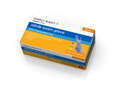 Simply Right Nitrile Exam Glove, Large 10 boxes 200 ct. each Sam