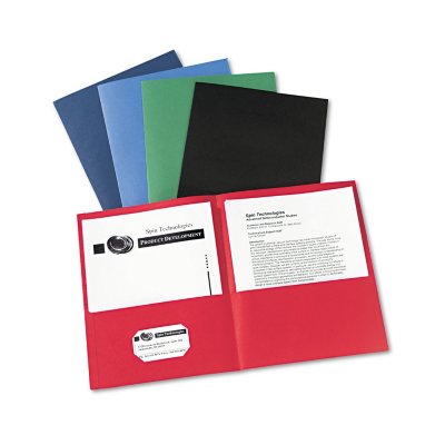 Avery Advantages Binder Pockets, Assorted - 5 pack