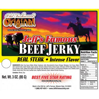 Jeff's Famous Beef Jerky Variety Pack - 3 oz. - 18 bags - Sam's Club