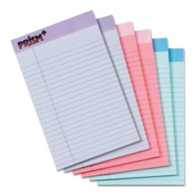 TOPS - Prism Plus Colored Junior Legal Pads, 5 x 8, Pastels -  6 50-Sheet Pads/Pack