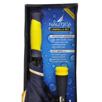 NAUTICA UMBRELLA SET YELLOW/BLUE Sam's Club
