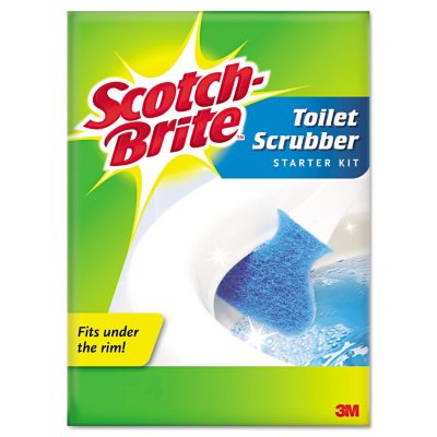 USA SHIP Scotch Brite Disposable Toilet Cleaner Scrubber 25 Refills(Wand/Stick)