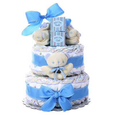 Diaper cakes for store boys