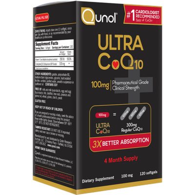 Qunol Ultra 100% Natural COQ10 100mg Softgels (120 ct.) - Sam's Club