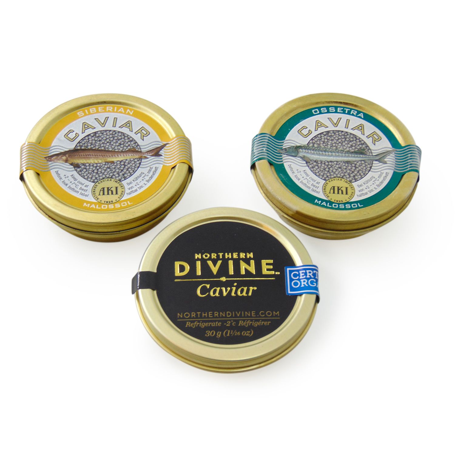 Northern Divine Organic Caviar Trio