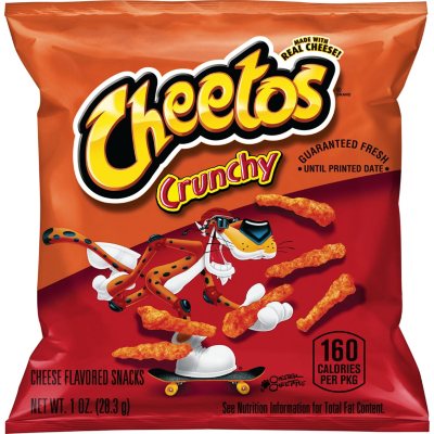 Cheetos Crunchy Cheese Flavored Snacks Flamin' Hot Flavored, 8.5 Oz.