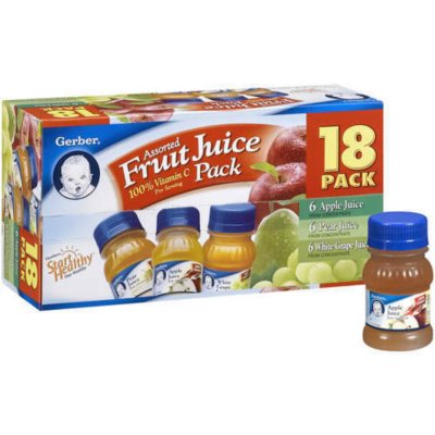 Gerber apple best sale juice 4 oz