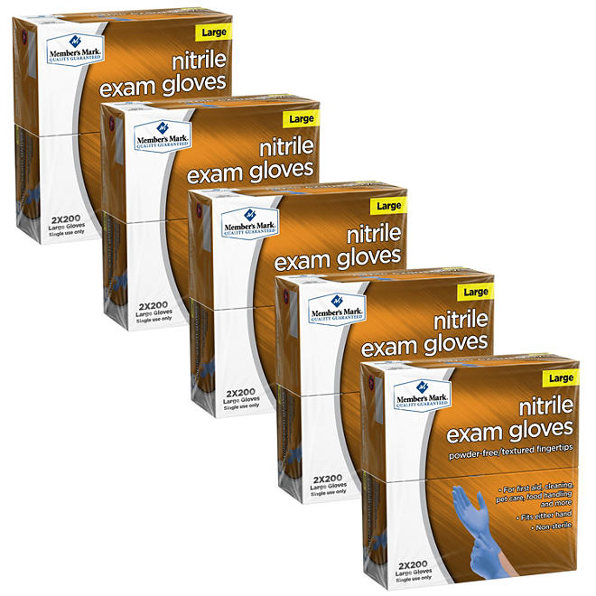 Member's Mark Nitrile Exam Gloves (Choose Your Size) (2,000ct)