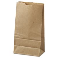 General Grocery Paper Bags, 35 lbs. Capacity, #6, 6"W x 3.63"D x 11.06"H, Kraft (500 ct.)