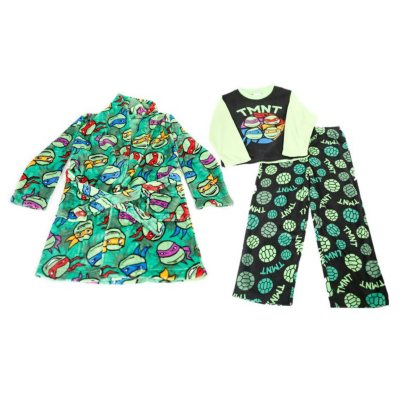 Nickelodeon's Teenage Mutant Ninja Turtles 2-Piece Pajama Set & Luxe Plush  Robe - Sam's Club