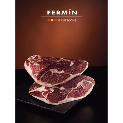 Fermin Iberico, Dry Cured Boneless ham (includes 10-11 lb. ham and ham cover)