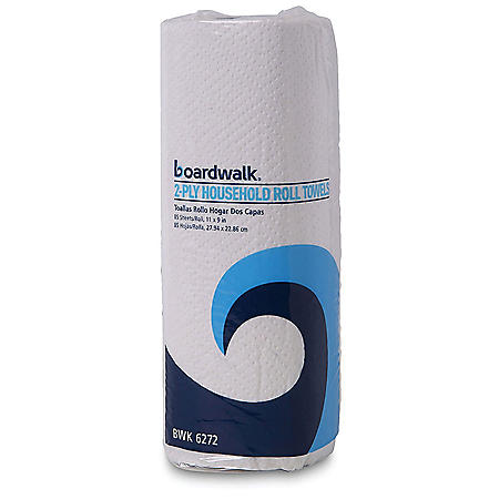 Boardwalk Kitchen Roll Towel, 2-Ply, 11" x 9", White (85 sheets/roll, 30 rolls)