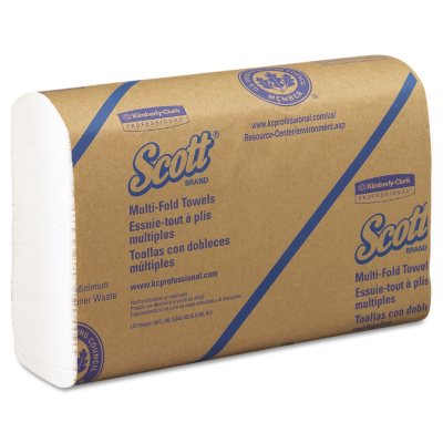 Kimberly-Clark Pro 16 Packs of 250 sheets Scott Multifold White Paper Towels 