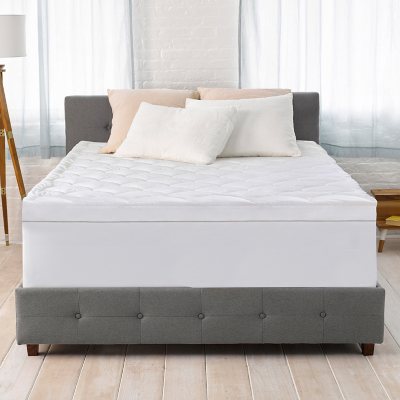 Serta 4 inch Pillow-Top & Memory Foam Mattress Topper – Cal King