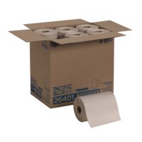 Pacific Blue Basic Recycled Paper Towel Roll, 350 Feet, 12 Rolls (26401)