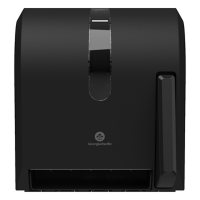 Georgia Pacific Hygienic Push-Paddle Roll Towel Dispenser, 13" x 10" x 14.4", Black
