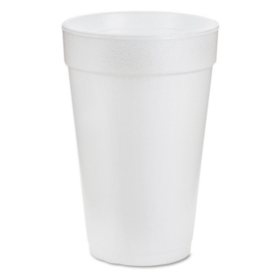 Dart Foam Cups for Hot and Cold Beverages, White (Choose Size and Count)