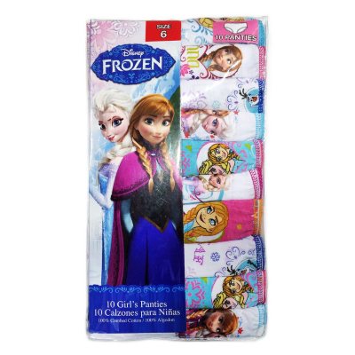 Disney Frozen 2 Girls Briefs, 6-Pack Girls Underwear