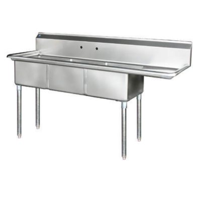 3 Compartment Sink Stainless Steel Variations