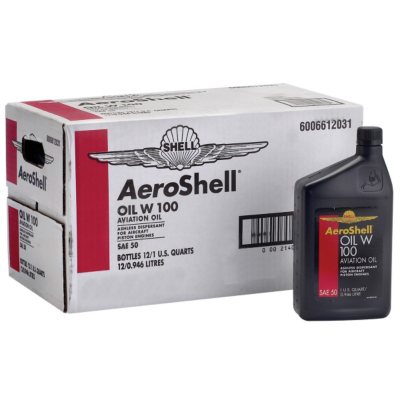 Aeroshell Aviation Oil W100 SAE 50 qt