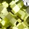 Peridot, variant on Cushion Cut Gemstone and 0.15 CT. T.W. Halo Diamond Stud Earrings in 14K Gold