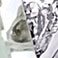 Prasiolite, variant on Emerald Cut Gemstone Ring in Sterling Silver