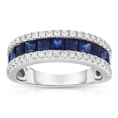 0.25 CT. T.W. Diamond and 1.5 CT. T.W. Sapphire Band - Sam's Club