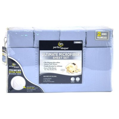 SERTA MICROFIBER SHT BLUE Sam's Club