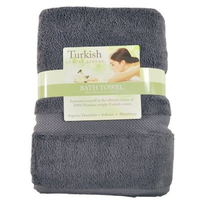 TURKISH BATH TOWEL GREY Sam's Club