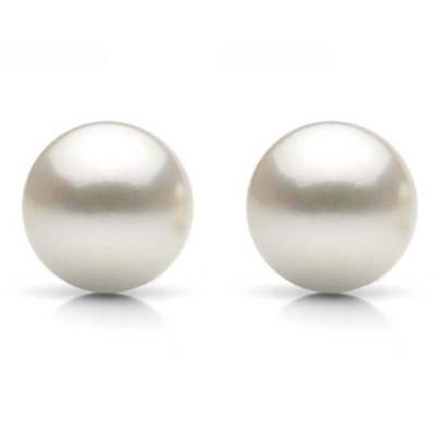 8.5-9.0 mm AAA White Freshwater Pearl Stud Earrings