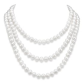 Cultured Freshwater 9-10 mm Pearl Endless Necklace