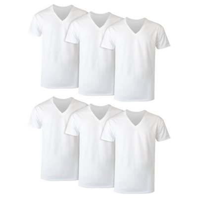 Best white v hot sale neck t shirt