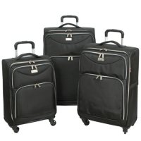 Geoffrey Beene Midnight Collection Ultra Lightweight 3-Piece Luggage Set