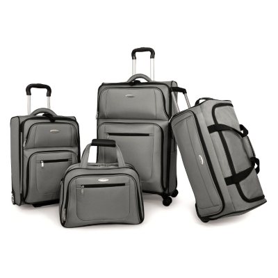 Samsonite 360 Deluxe Luggage Set - Silver - 4 piece set - Sam's Club