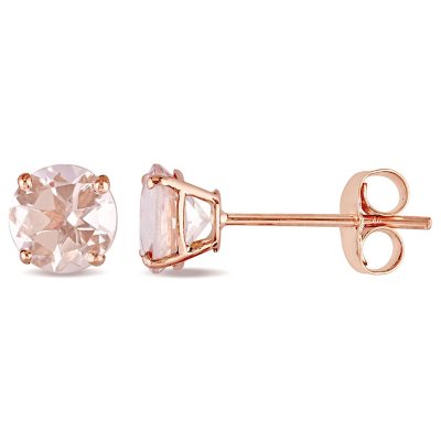 Details about   NATURAL MORGANITE EARRINGS 32 GENUINE DIAMONDS 9K 375 ROSE GOLD GIFT BOXED NEW
