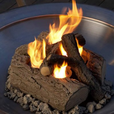 4 Can Outdoor Log Set for Gel Fuel - Sam's Club