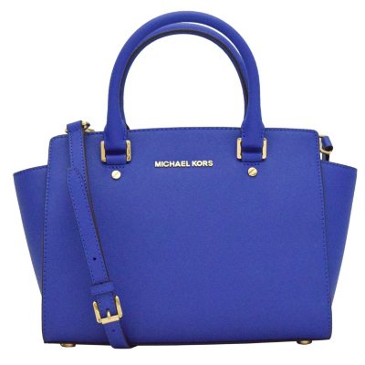 Buy the Michael Kors Fuschia Leather Shoulder Tote Bag