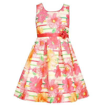 Girl s Flower Print Spring Dress Sam s Club