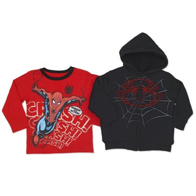 Marvel Spiderman Boys Size 3 Long Sleeve Hoodie T-Shirt