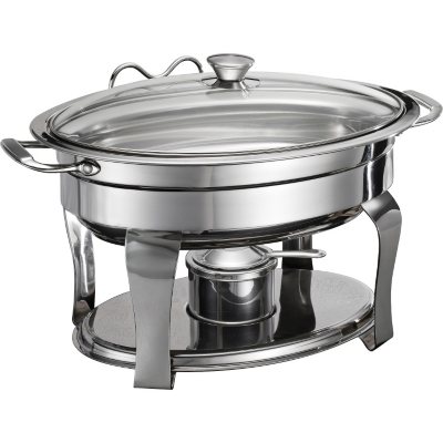 Gourmet Collection 4.2 Qt. Oval Stainless Steel Chafing Dish - Sam's Club
